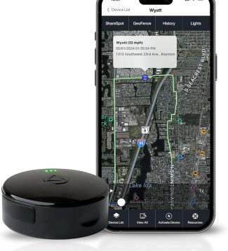LandAirSea 54 GPS Tracker - Made in the USA from Domestic & Imported Parts. Long Battery, Magnetic, Waterproof, Global Tracking. Subscription Required