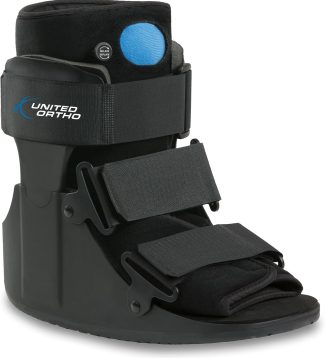 United Ortho Short Air Cam Walker Fracture Boot, Small, Black